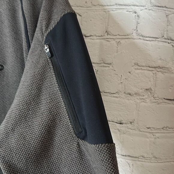 Merrell Select Regulate Men's XL Fleece Full Zip Sweater Jacket Gray Black - Picture 4 of 9